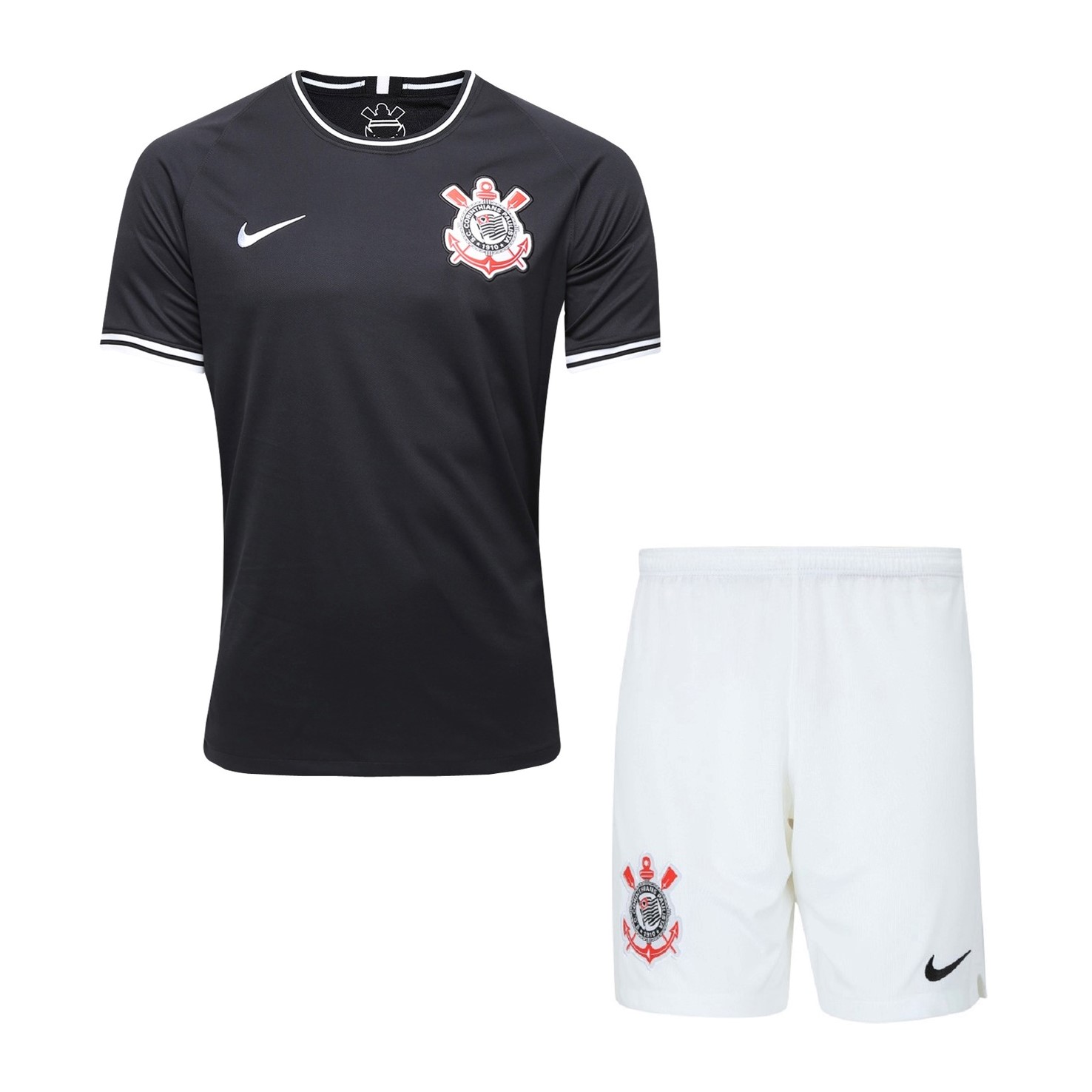 Camiseta Corinthians Paulista Replica Segunda Ropa Niño 2019/20 Negro